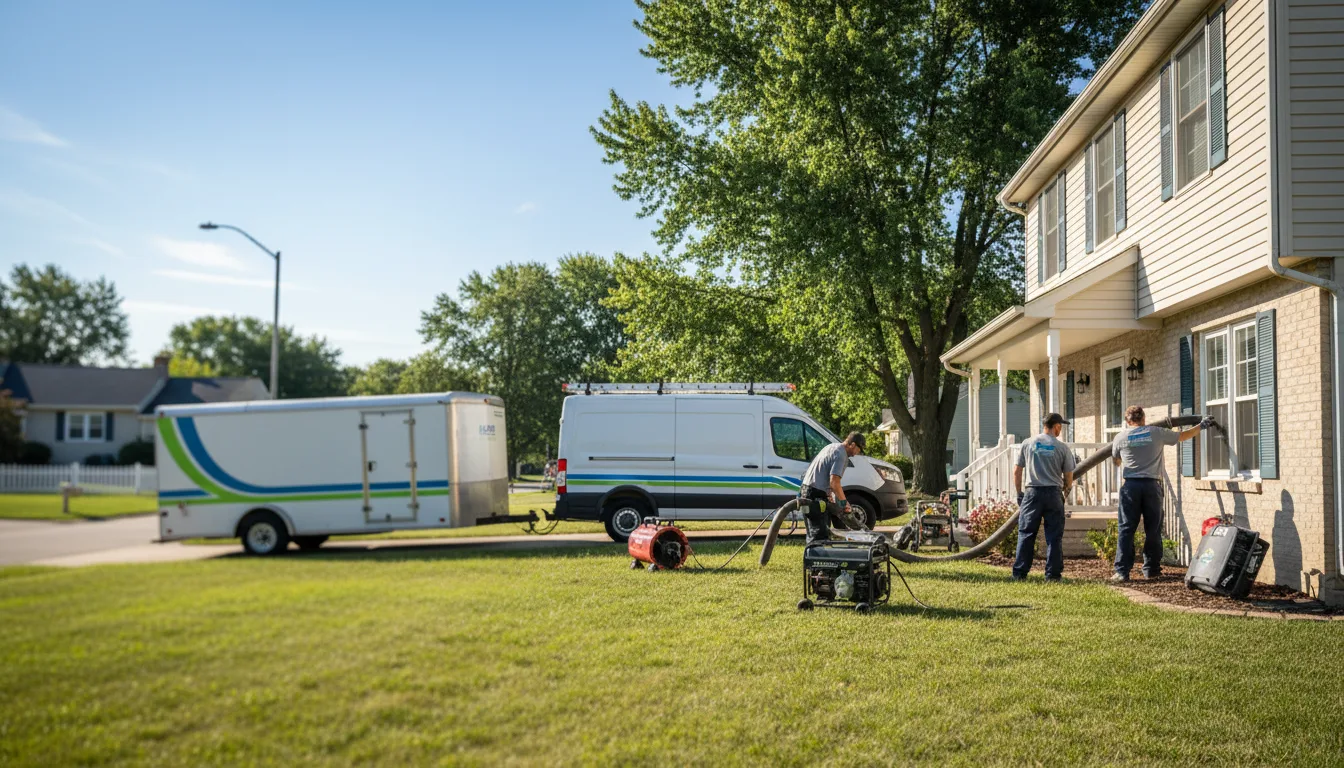 Flooded Basement Restoration And Cleanup With Repair in Clarksburg, OH near me